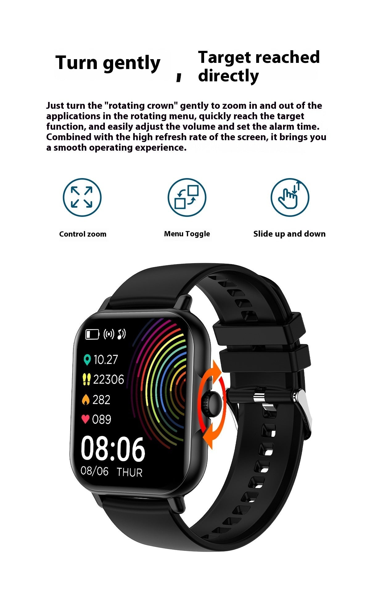 Bluetooth Calling Smart Watch Message Reminder Sports Heart Rate Sleep Monitoring