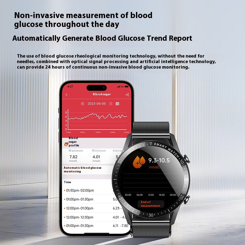 GT3 Non-invasive Blood Lipid Body Fat Heart Rate Measurement Blood Pressure Blood Oxygen Call Sports Bracelet
